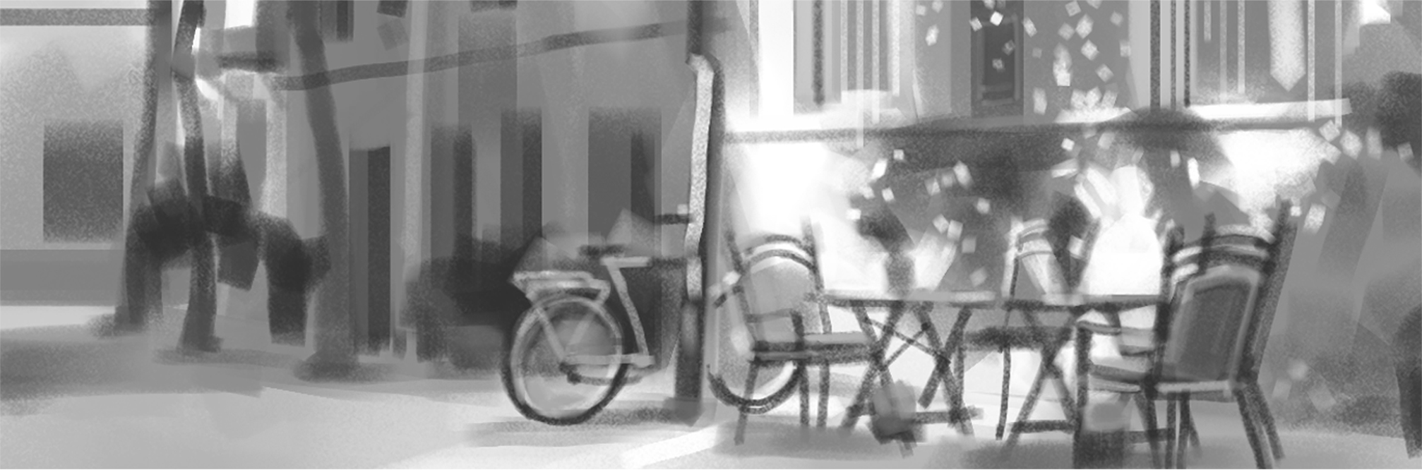 illustration en noir et blanc